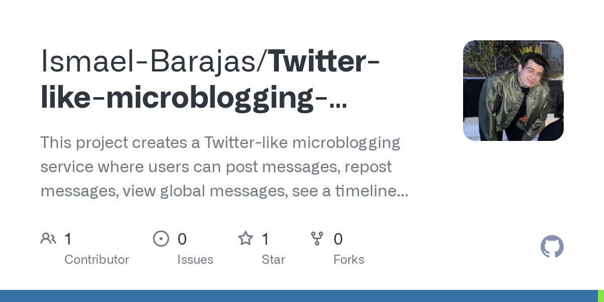 Twitter like Micro-Blogging Service
